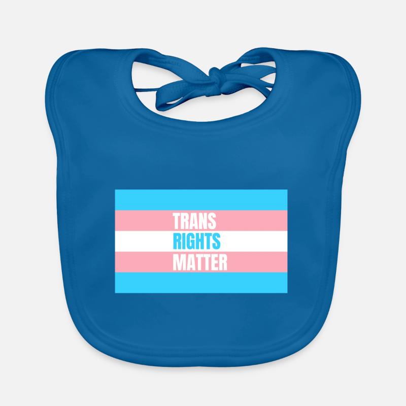 Trans Rights Matter Organic Baby Bibs