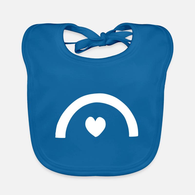 Heart Bow Shape Symbol Shapes Organic Baby Bibs