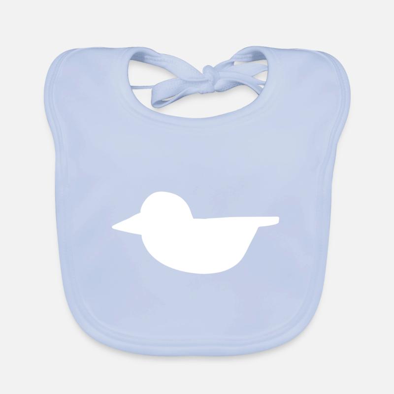 Duck Shape Bird Flying Animal Symbol Organic Baby Bibs