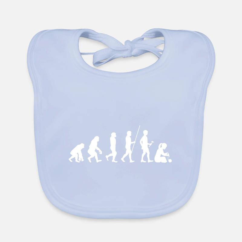 Evolution Stricken Hobby Handarbeit Wolle Geschenk Baby Bio-Lätzchen