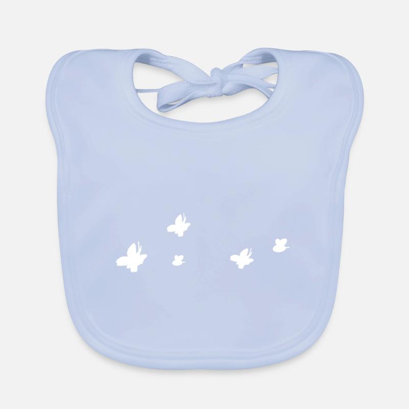 symbols shape nature butterfly bee animals Organic Baby Bibs