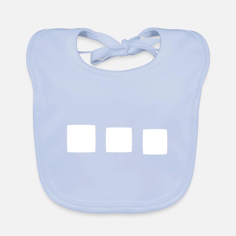 Square square shape Organic Baby Bibs
