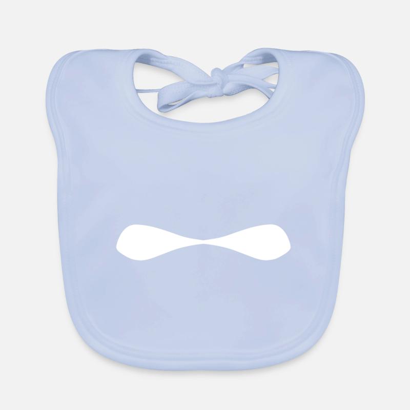 Symbole de forme de ligne rond Bavoir bio Bébé