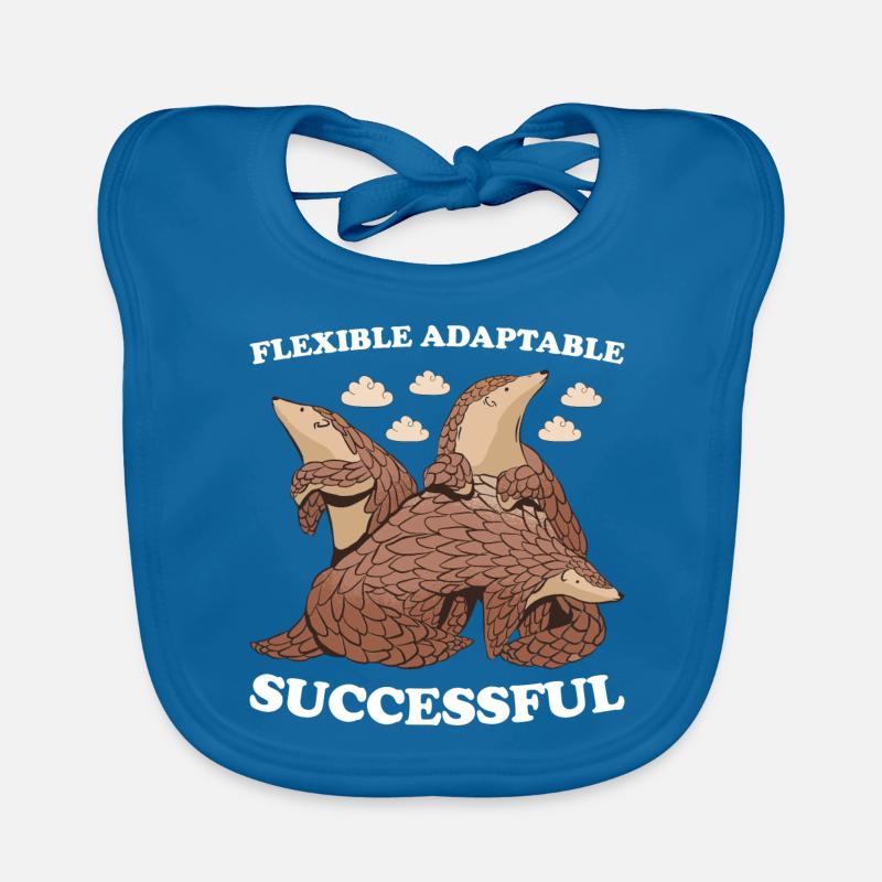 Flexible Adaptable Successful Pangolin Organic Baby Bibs