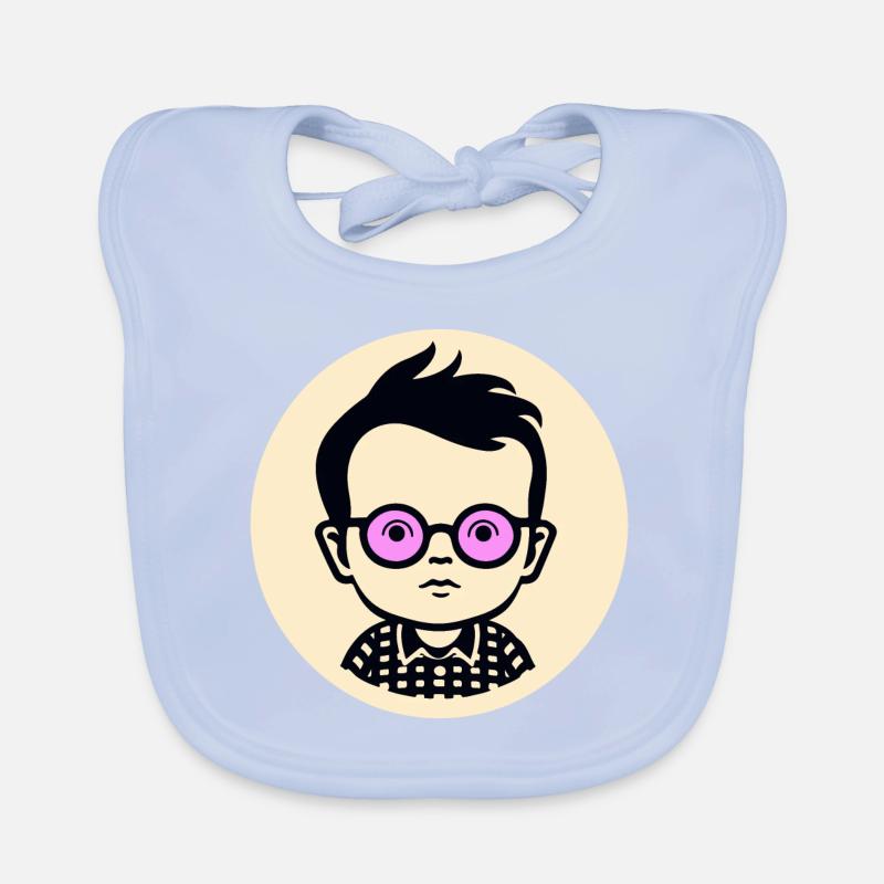 Le garçon nerd intelligent Bavoir bio Bébé