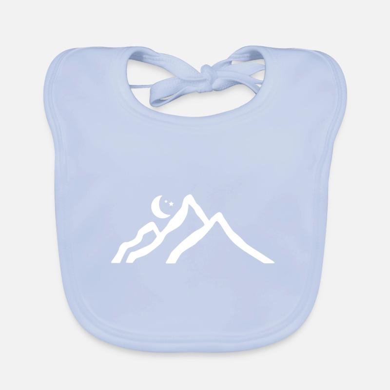 Mountain relief Organic Baby Bibs