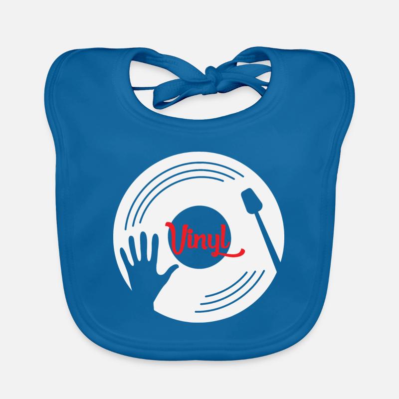 Sjaal plaat vinyl draaitafel Dj Retro Gift Bio-slabbetje voor baby's