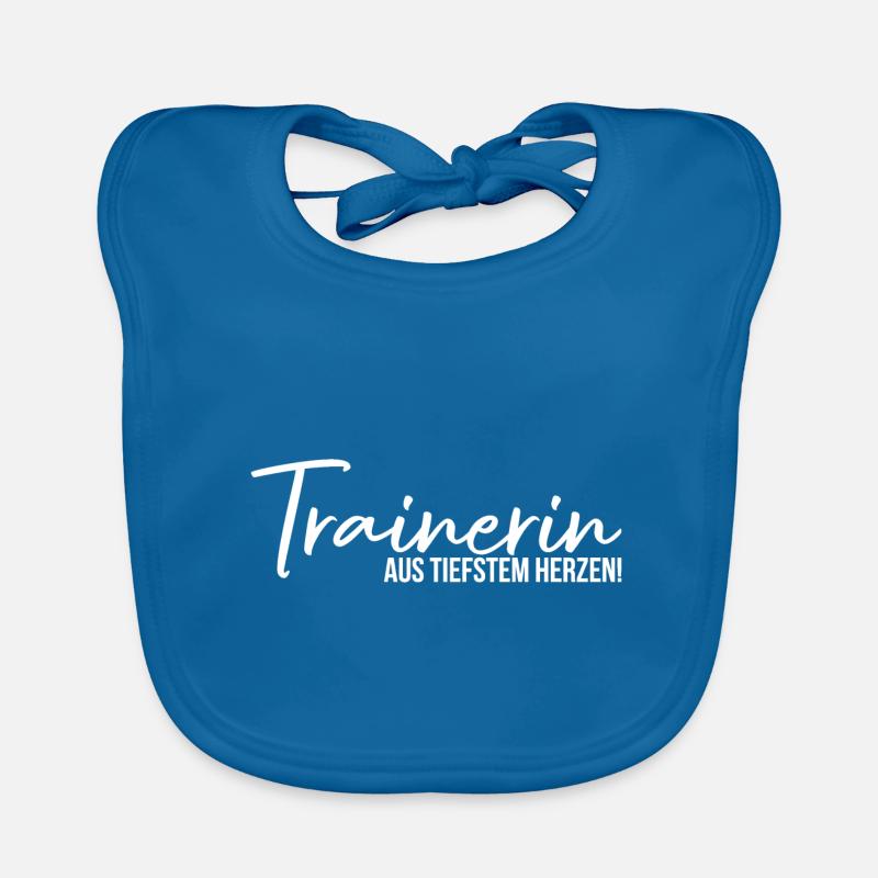 Trainerin aus tiefstem Herzen Trainer Geschenk Baby Bio-Lätzchen