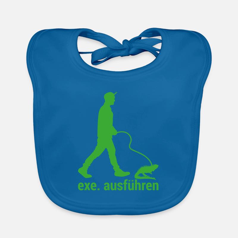 Exe Echse ausfuehren Admin Sysadmin Geschenk Baby Bio-Lätzchen