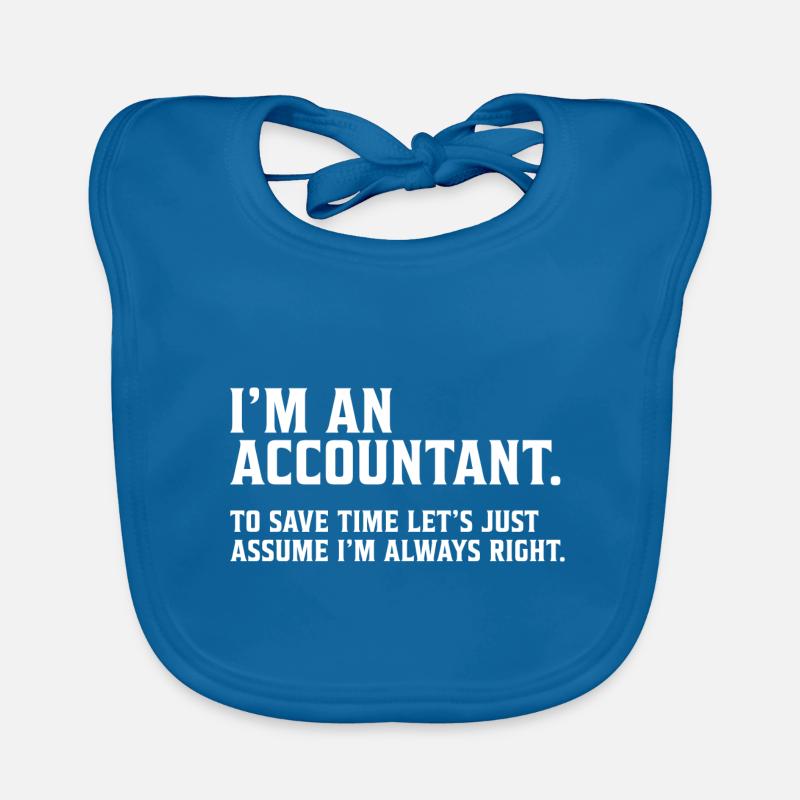 Je suis un comptable comptable conseiller financier cadeau Bavoir bio Bébé