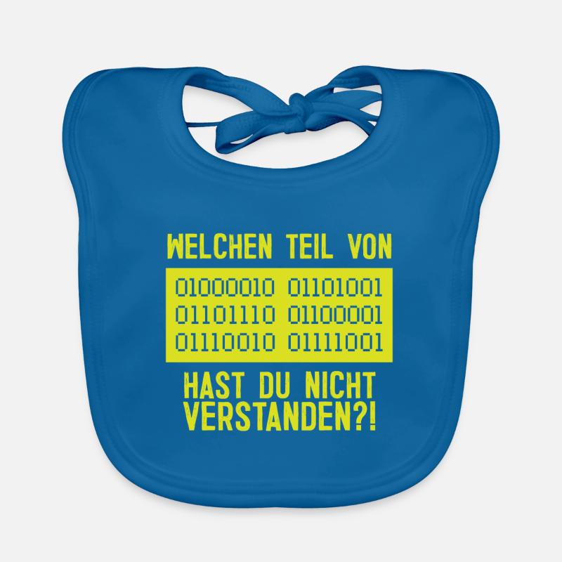 Welchen Teil von Binar Binärcode Informatiker Baby Bio-Lätzchen