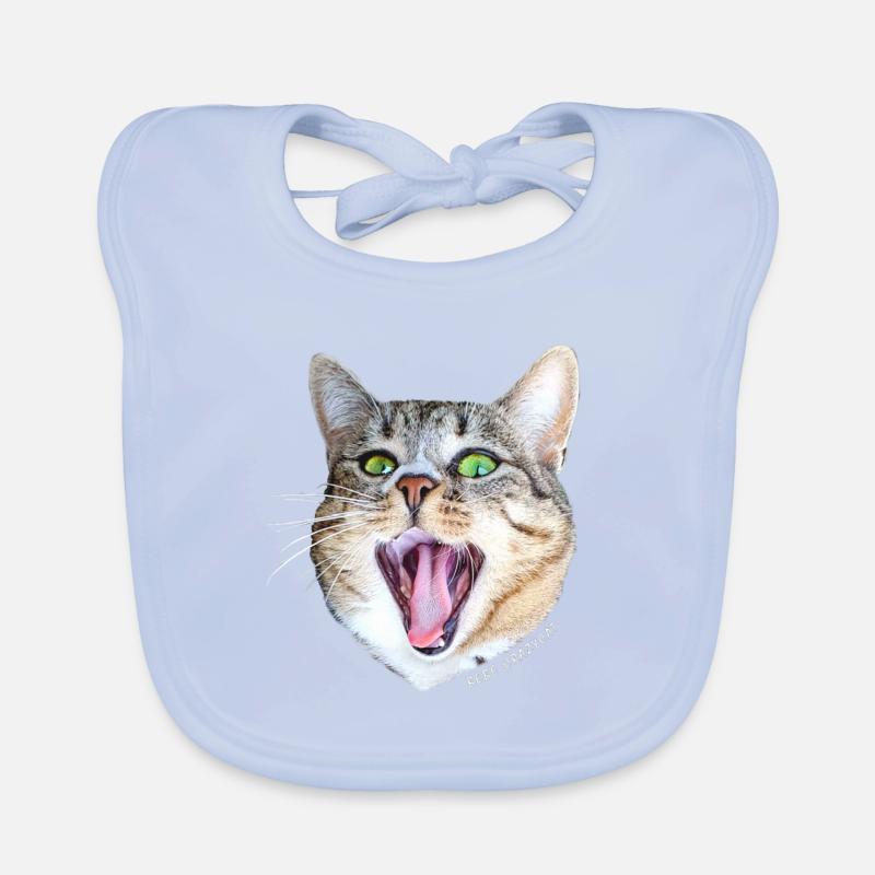 Bebe Crazycat Blanc Bavoir bio Bébé