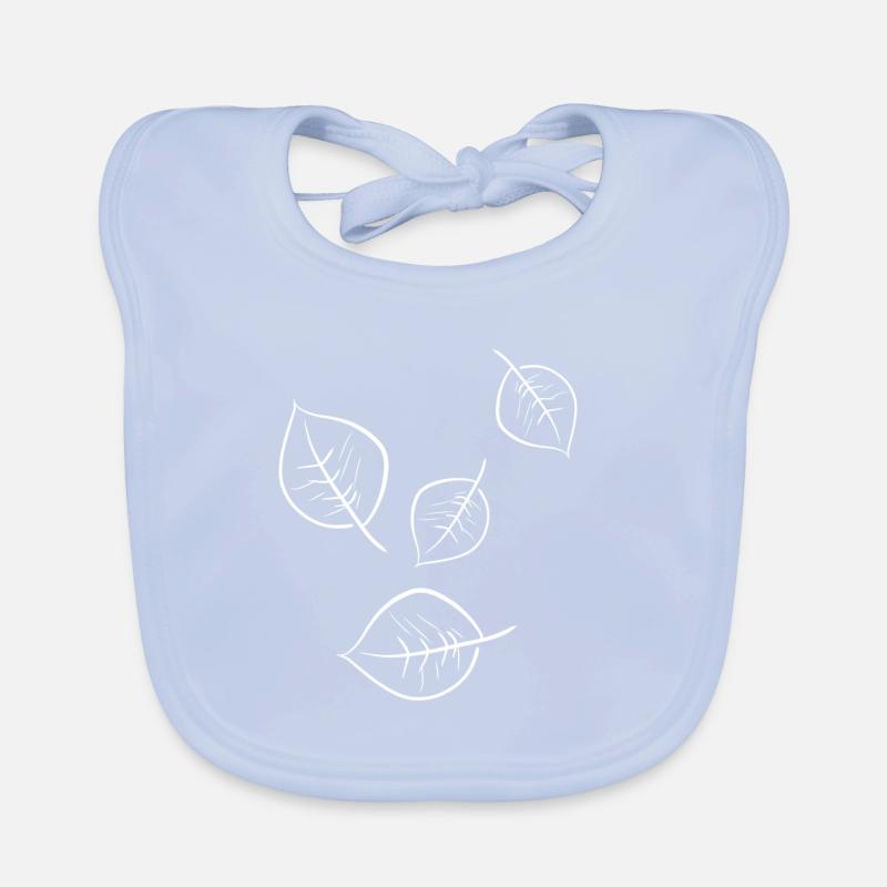 leaves fall Organic Baby Bibs