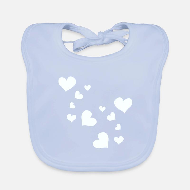 Muster Herzen Herz Symbol Baby Bio-Lätzchen
