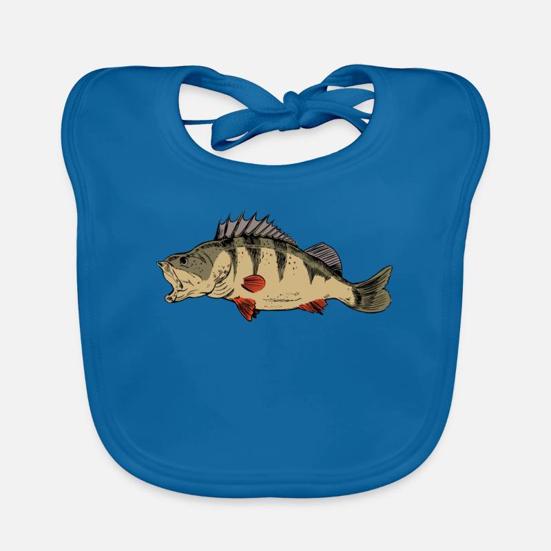 Ritters de pêche à la perche Pêcheurs prédateurs de perches Bavoir bio Bébé
