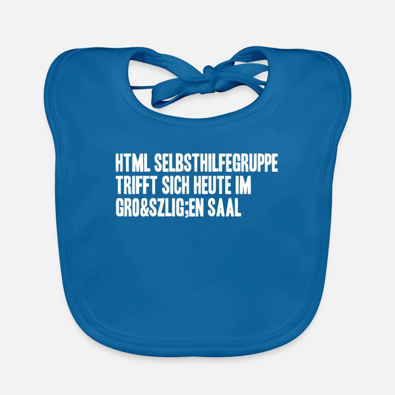 html selbsthilfegruppe heute im großen Saal Baby Bio-Lätzchen