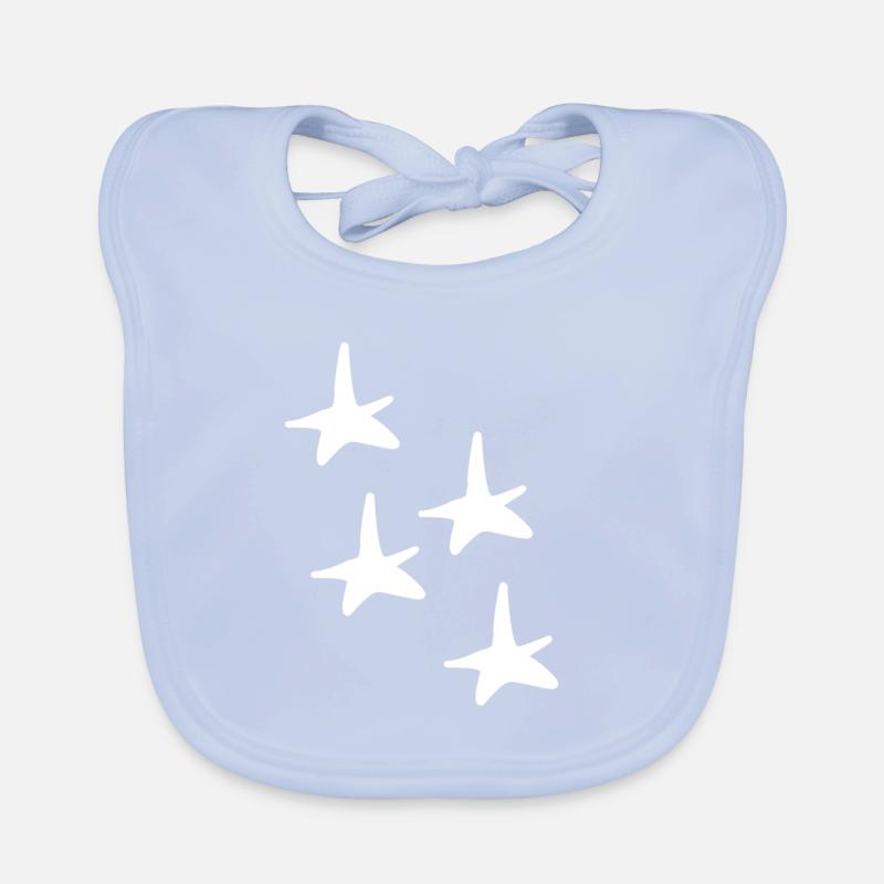Four Star Star Shape Shape Symbol Organic Baby Bibs