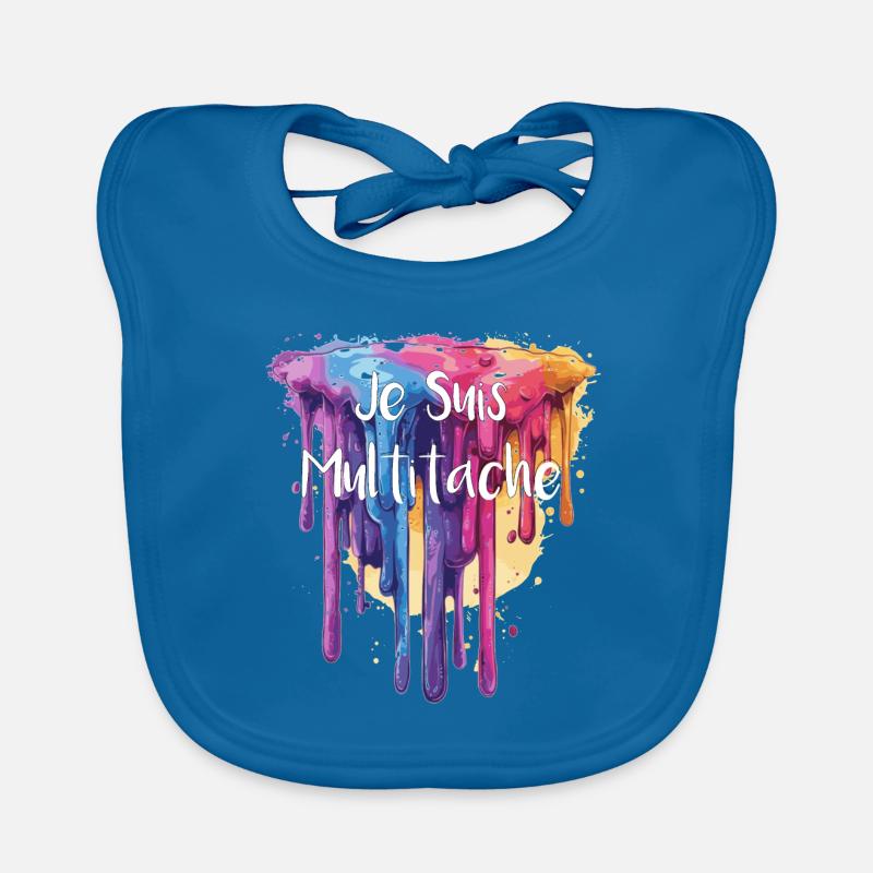 JE SUIS MULTITACHE ! Bavoir bio Bébé