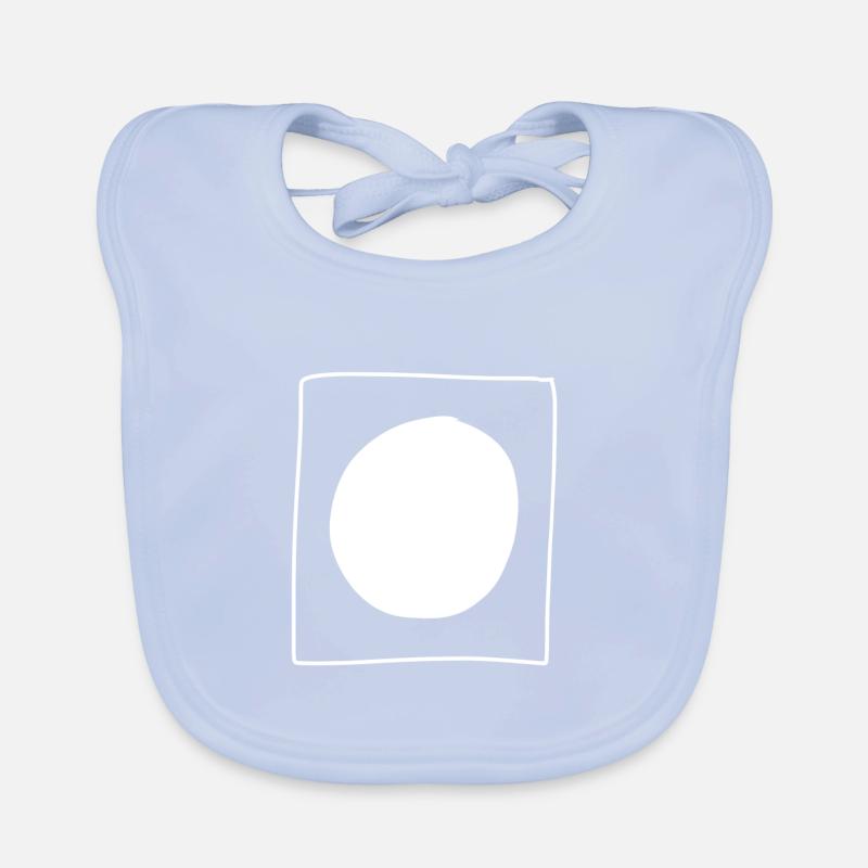 Circle Square Symbol Shape Organic Baby Bibs