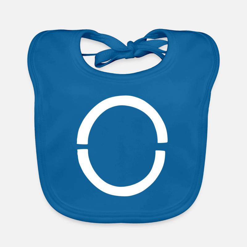 Two Arc Shape Icon Shapes Organic Baby Bibs