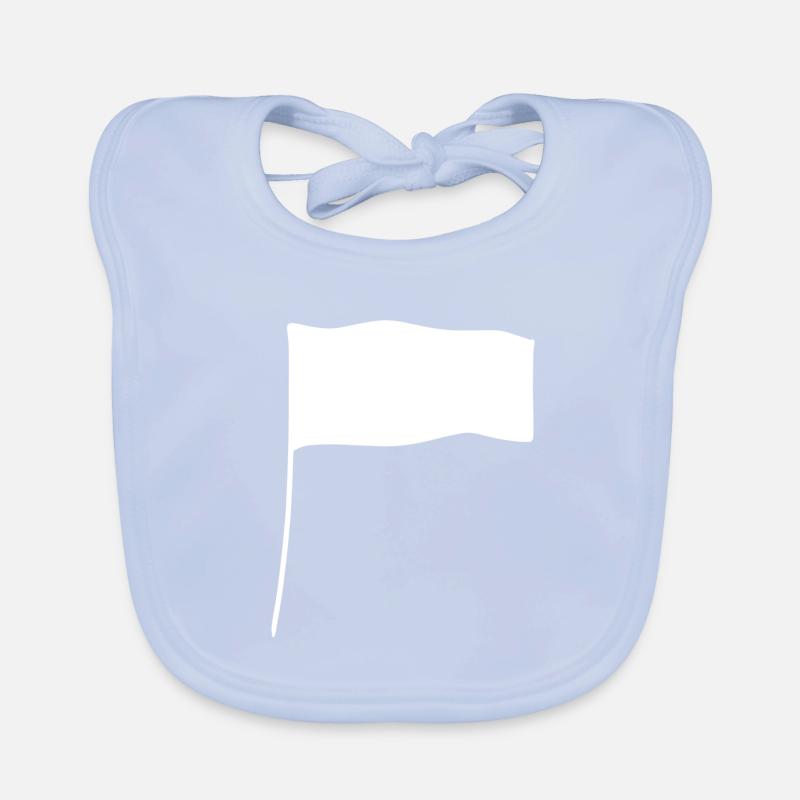 Icône de forme de drapeau Bavoir bio Bébé