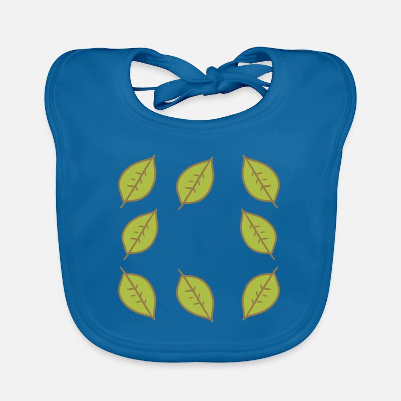 Frame Leaf Leaves Green Shape Nature Organic Baby Bibs