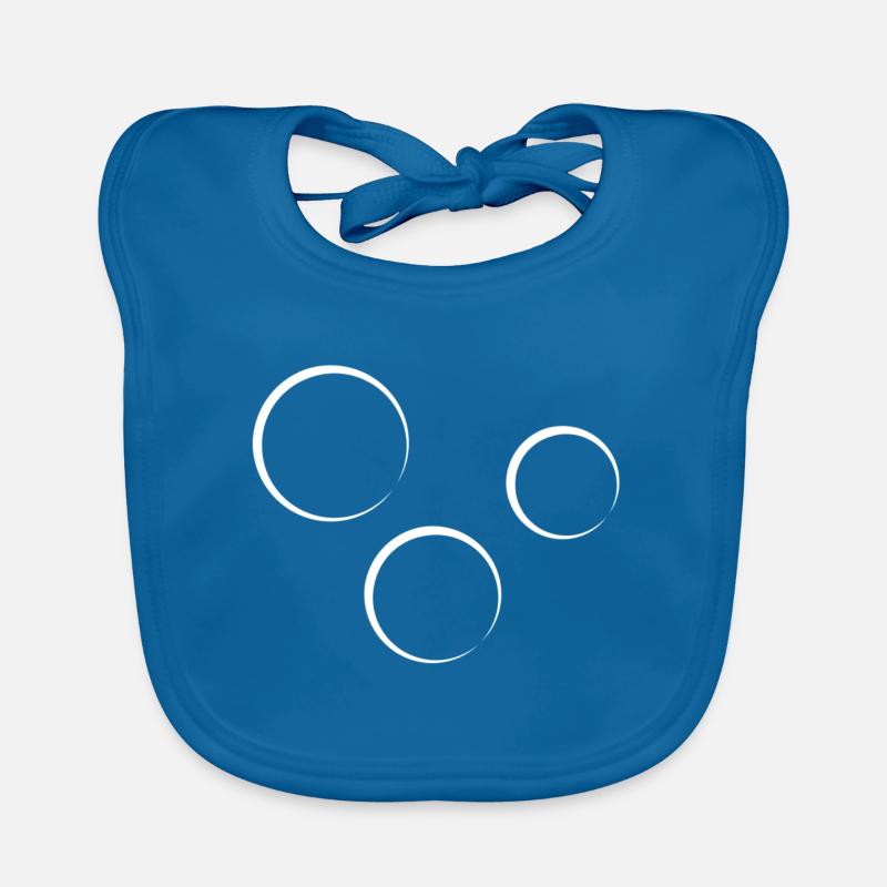 Three Circles Circle Shape Icon Organic Baby Bibs