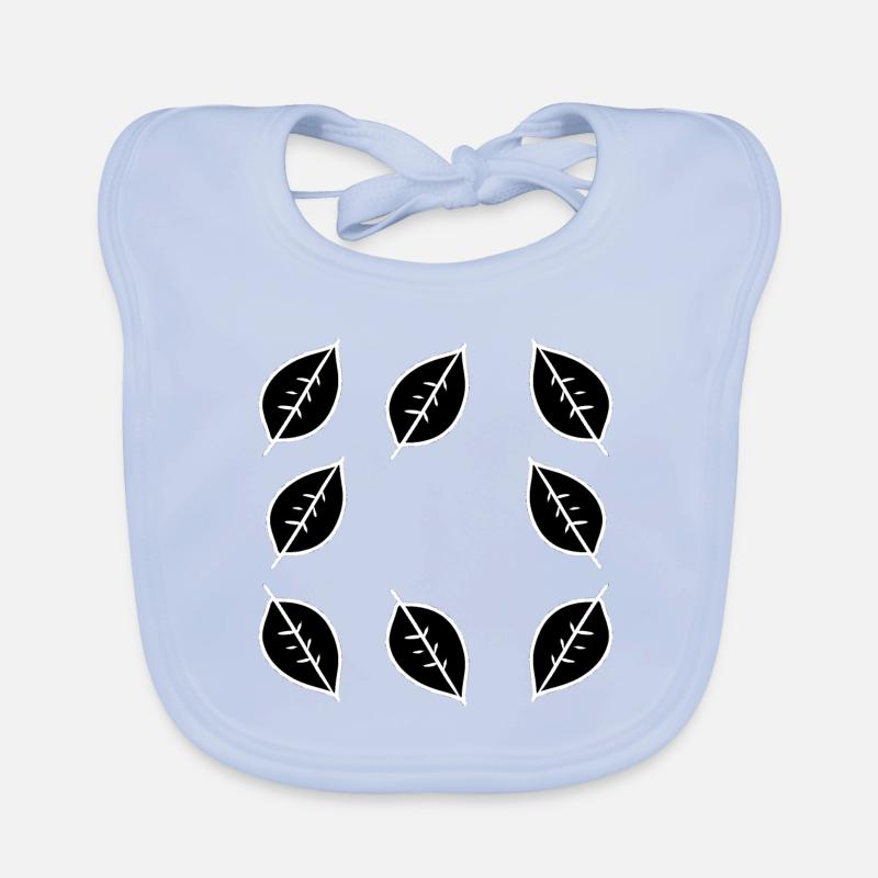 Frame Leaf Leaves Shape Nature Organic Baby Bibs