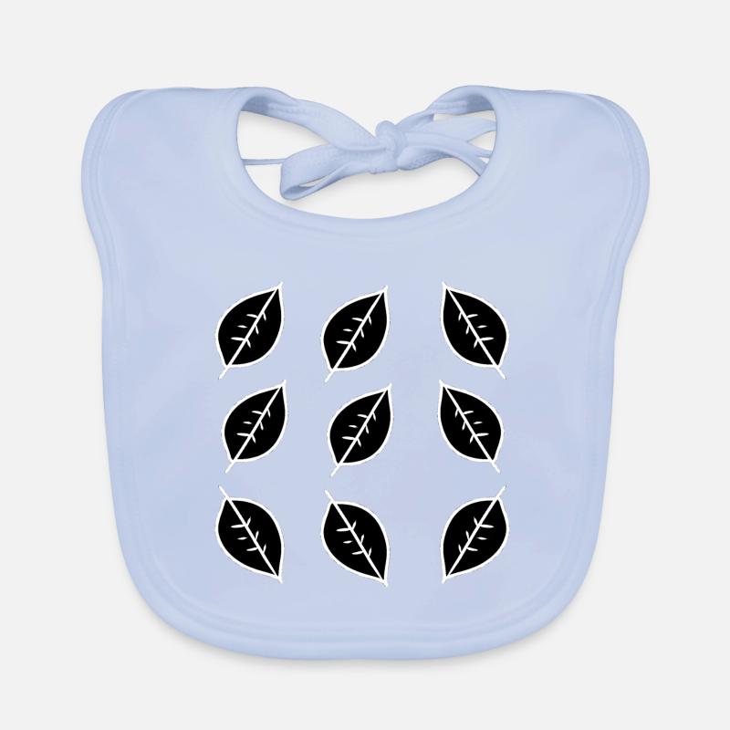Pattern Leaf Leaves Frame Shape Nature Organic Baby Bibs