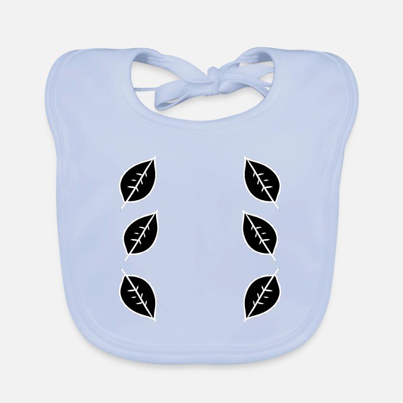 Pattern Leaf Leaves Frame Nature Organic Baby Bibs