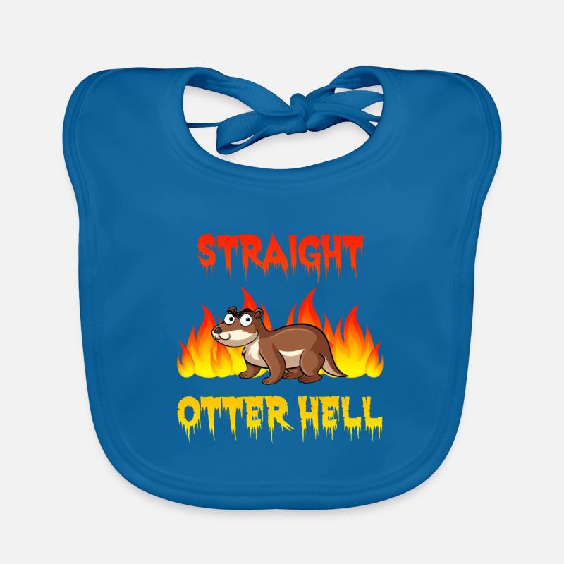 Evil Otter Hell Satan Hell Funny Saying Organic Baby Bibs