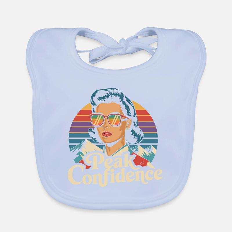 Peak Confidence - Retro Elegance Organic Baby Bibs