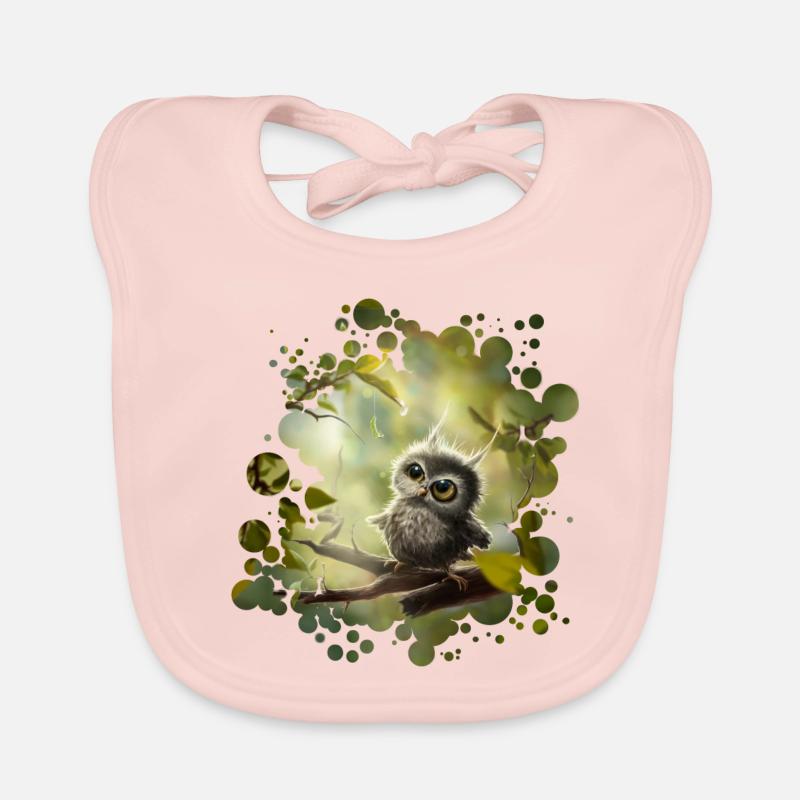 Petite Chouette Bavoir bio Bébé