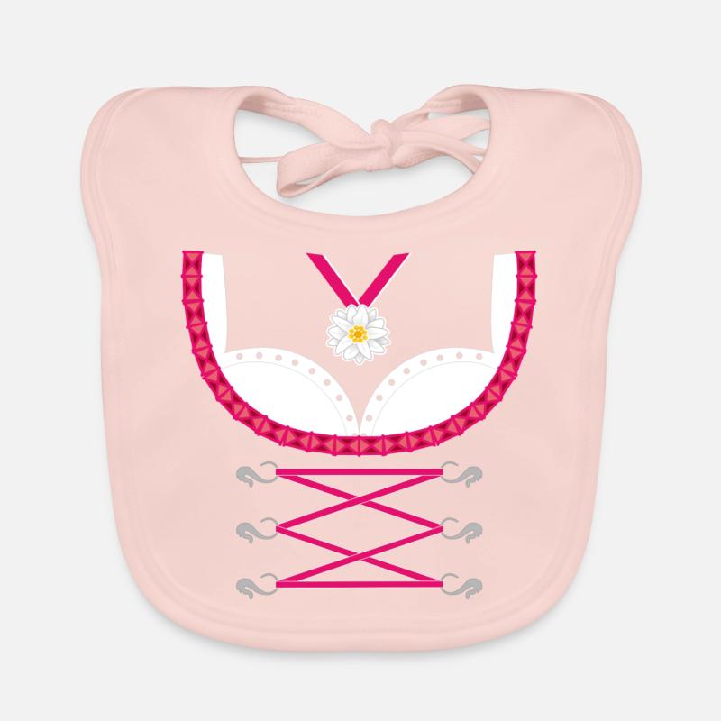 Dirndl Pink Baby Bio-Lätzchen