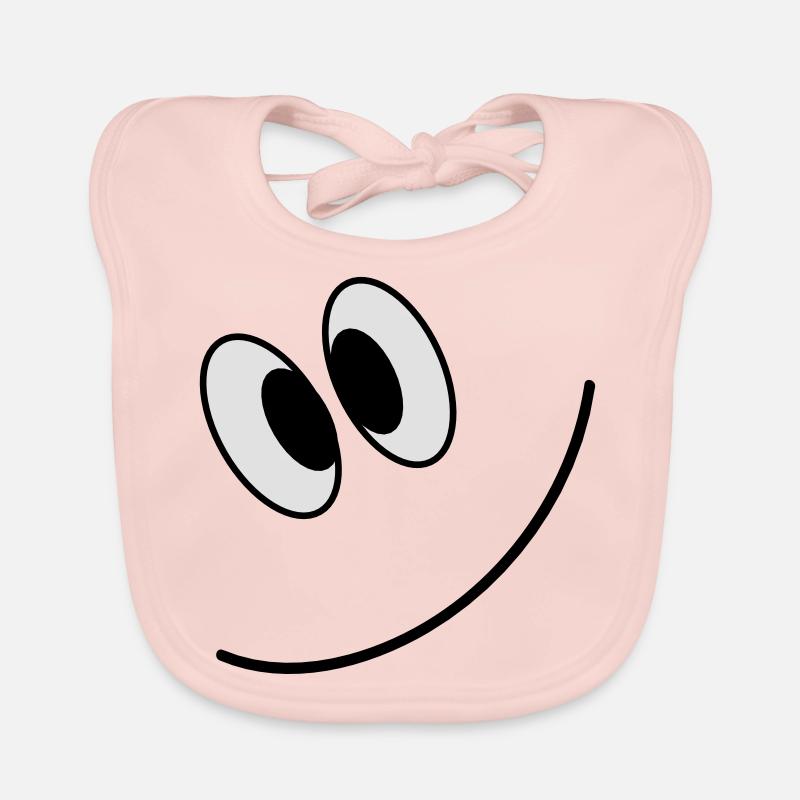Sourire 3 - Bavoir bio Bébé - rose