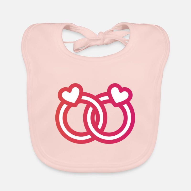 wedding ring Organic Baby Bibs