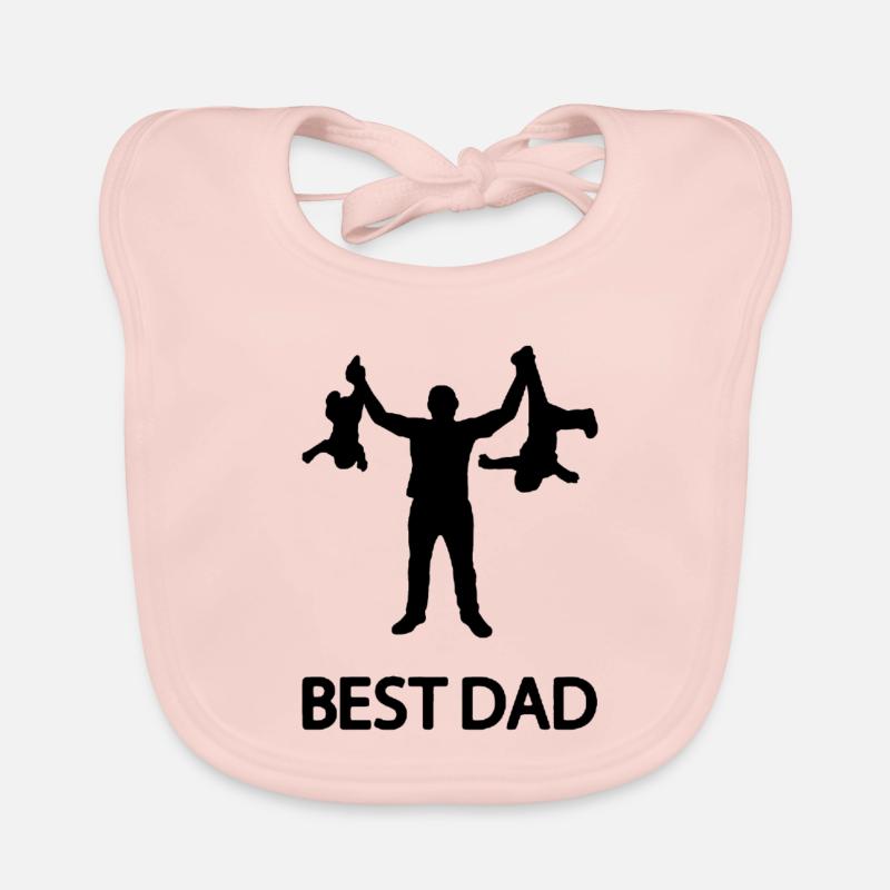 Bester Papa auf der Welt Baby Bio-Lätzchen