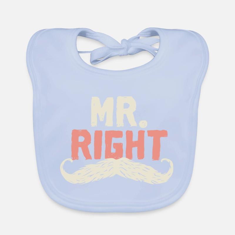 M. Droite Bavoir bio Bébé