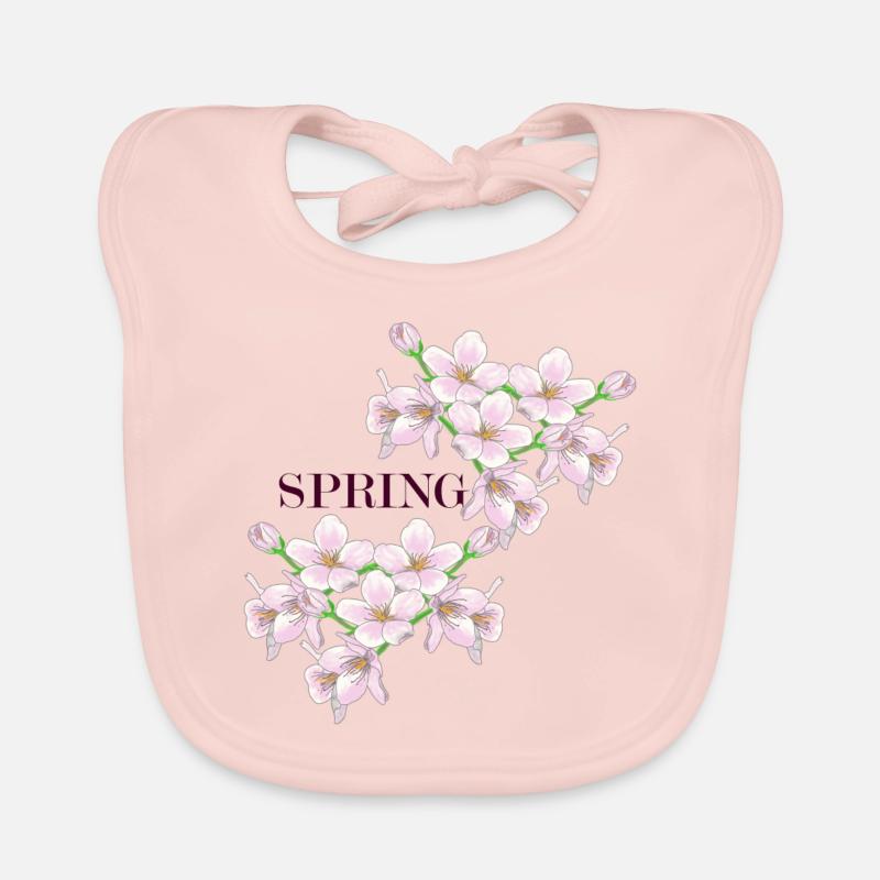 Spring, Frühling Baby Bio-Lätzchen