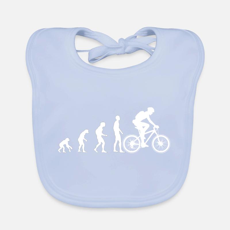 EVOLUTION Bike White Baby Bio-Lätzchen