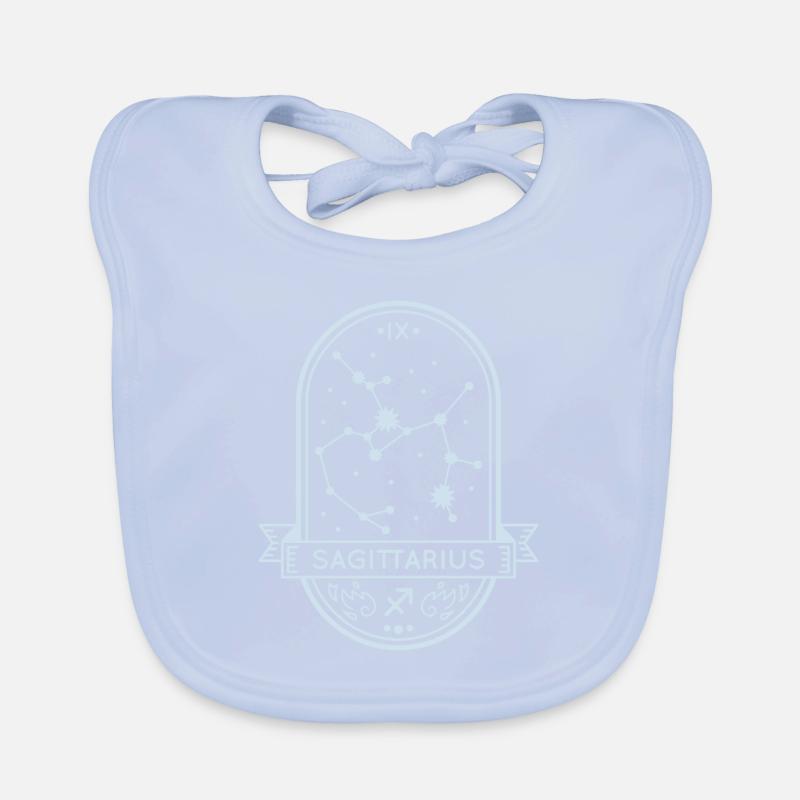 Sagittarius constellation Organic Baby Bibs