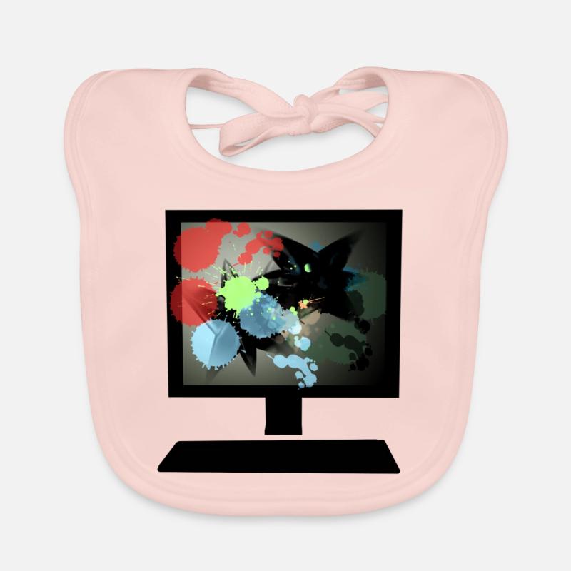 pc coloré Bavoir bio Bébé