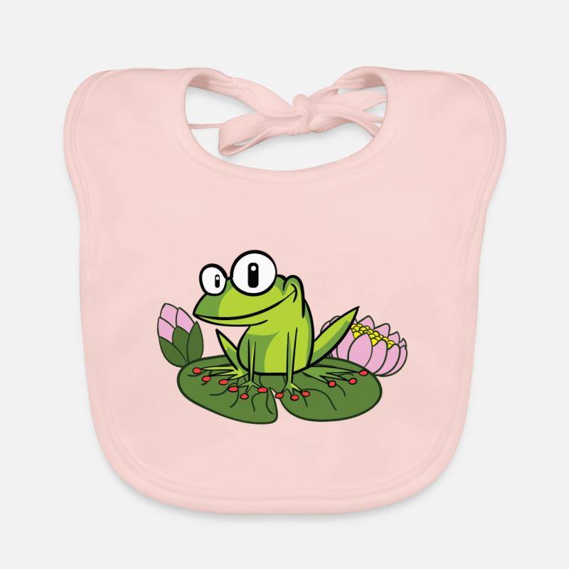 Grenouille folle Bavoir bio Bébé