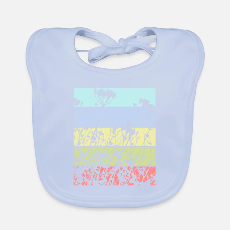 Spring floral pattern Organic Baby Bibs