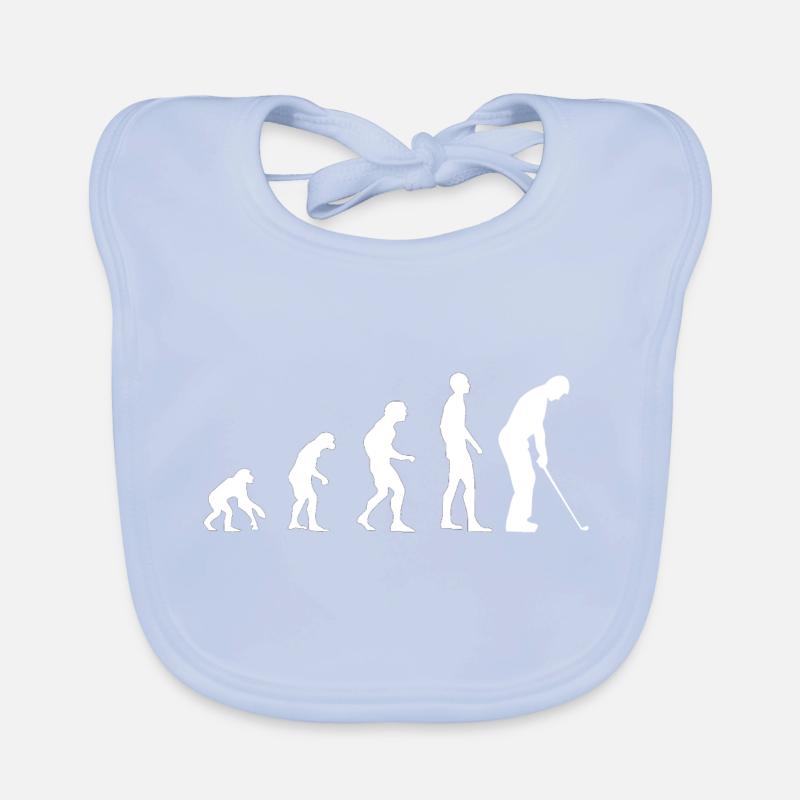 EVOLUTION Golf White Baby Bio-Lätzchen