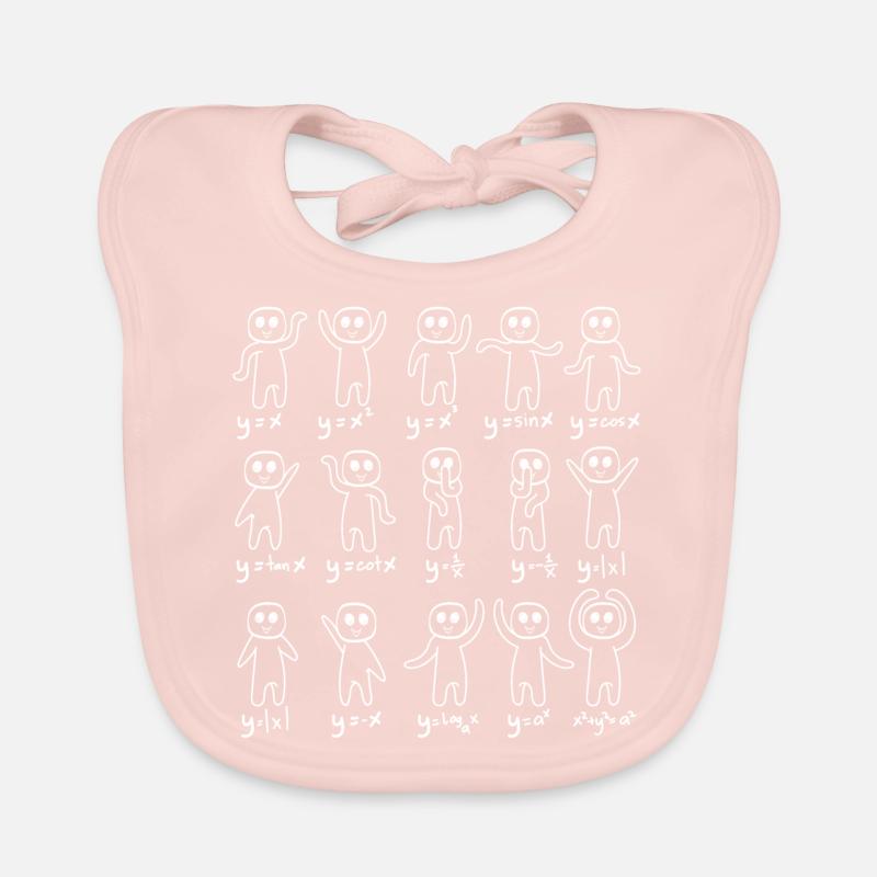 Teaching Shirt For Teachers Saying "Mathematics" Organic Baby Bibs