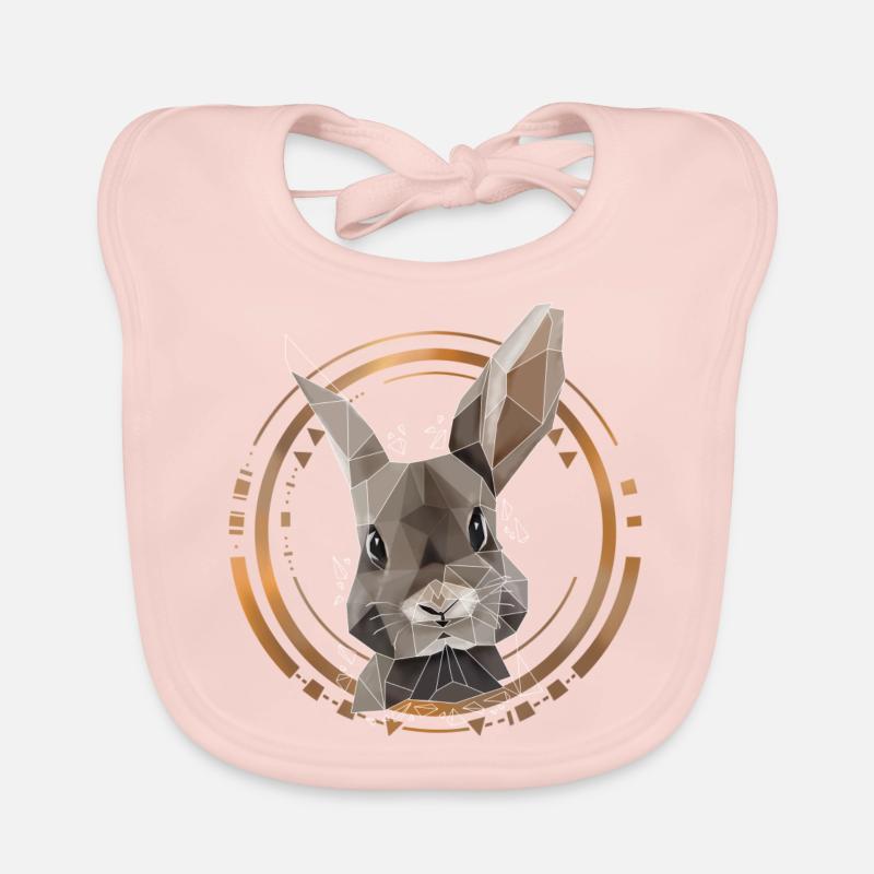 Cool Low Poly Design | Geometric, triangle Organic Baby Bibs
