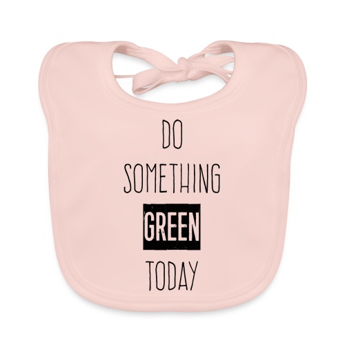 Do something green today black - Bio-slabbetje voor baby's
