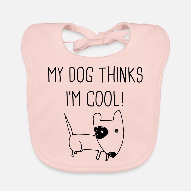 My dog thinks Im cool Baby Bio-Lätzchen