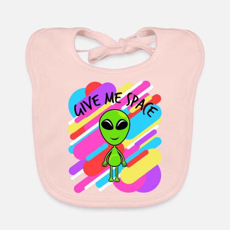 Donnez-moi de l'espace T-shirt coloré Design Bavoir bio Bébé